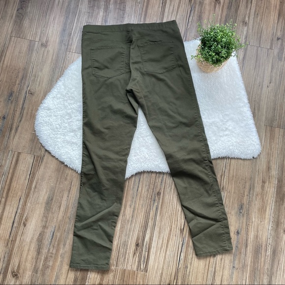 H&M Olive Green Skinny Leg Pants - Picture 3 of 6